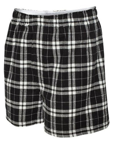 Classic Flannel Boxer - Black/White, 2X-Large