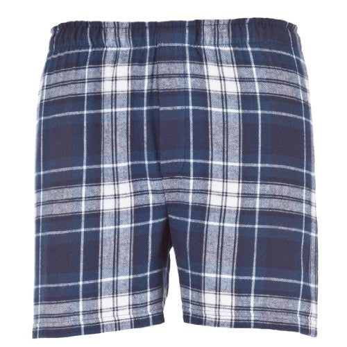 Classic Flannel Boxer - Navy/White, Large