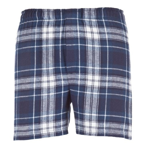 Classic Flannel Boxer - Navy/White, X-Large