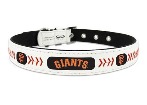 San Francisco Giants - Leather Collar and Leather Leash, Small Collar