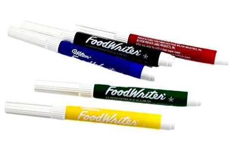 FoodWriter Primary Colors Edible Markers, 3-Pack