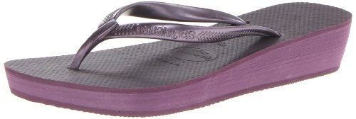 Havaianas Women's High Light Flip Flop,Aubergine,35 BR/5-6 M US