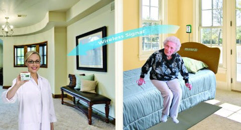 Wireless Alarm & Pager with Weight Sensing Floor Mat - Alert a Caregiver in Another Room!