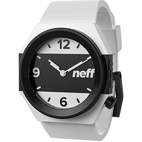 Men's Stripe Watch - White/Black