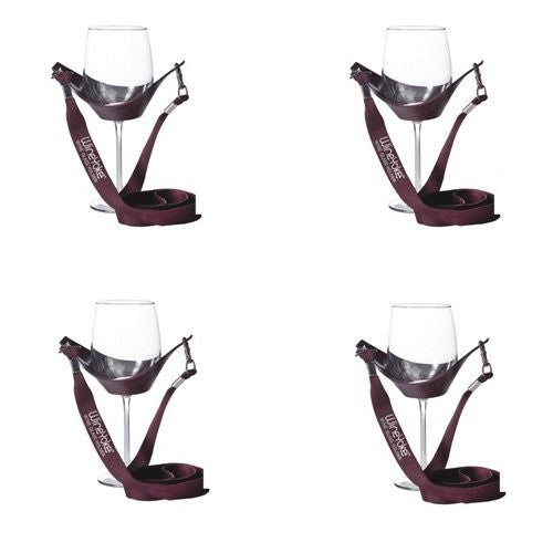 Wine Yoke Wine Glass Holder, Burgundy