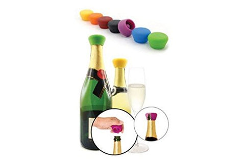 Silicone Champagne Stoppers (2 pcs.), Random color
