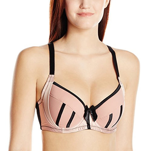 Charlotte Padded Bra 36K, Dusty Rose Black