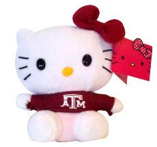 Texas A&M Hello Kitty, Red 6"