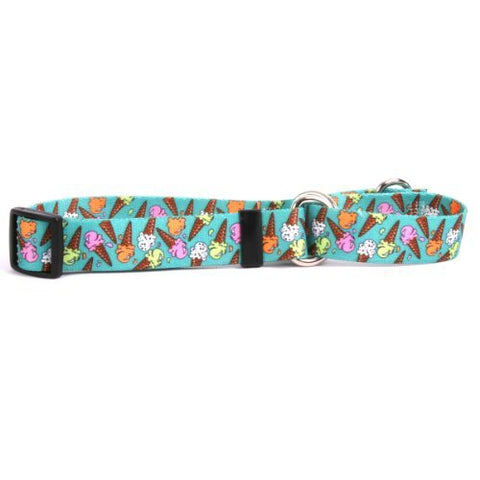 Ice Cream & Hot Dogs Collection - Martingale Collar, Medium, Ice Cream