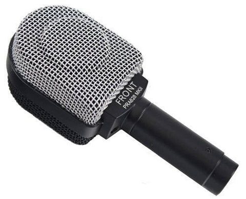 Dynamic instrument / guitar amp mic with pop filter. clamp, mic clip
