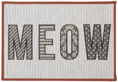 MEOW Tapestry Placemat, Natural Multi 13"x19"