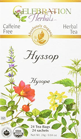 Celebration Herbals - 24 bag Hyssop Herb Tea Organic