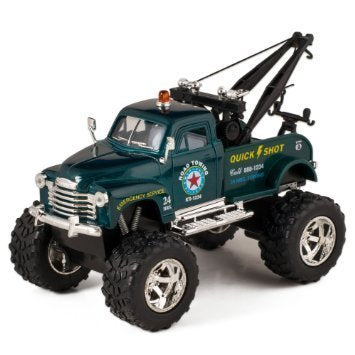 Monster Chevy Tow Truck - Green - 5"
