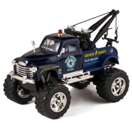 Monster Chevy Tow Truck - Blue - 5"