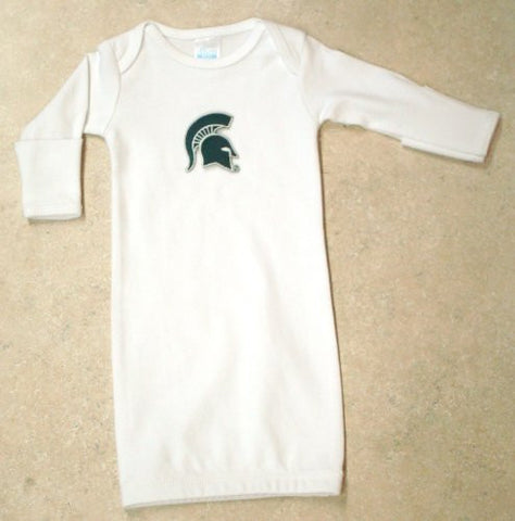 Michigan State Spartans Layette Gown (NB - 3 Months, School Color)