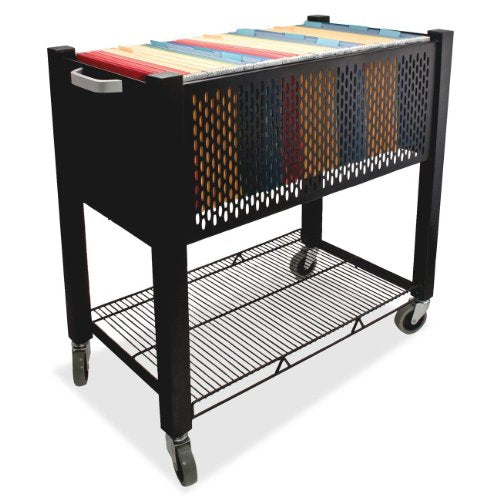 Vertiflex - InstaCart, Open-Top File Cart, Black