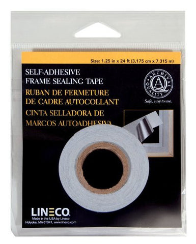 Frame Sealing Tape, Foil Back, Self Adhesive, Blue/Gray 1.25" X 12'