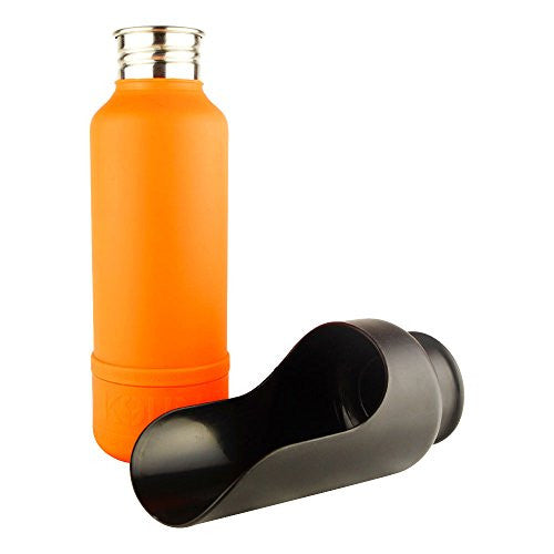 H2O4K9 - Insulated Dog Water Bottle - Orange, 25oz