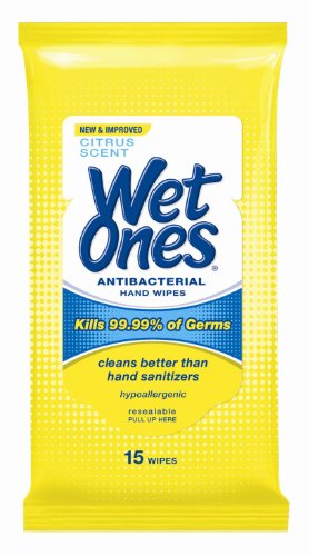Wet Ones Antibacterial Citrus 15-count
