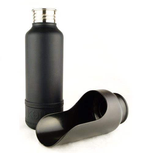 H2O4K9 K9 UNIT Insulated Dog Water Bottle, 25-Ounce, Shadow Black