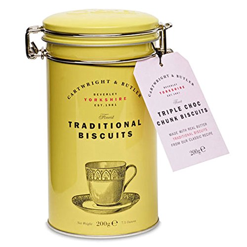 Cartwright & Butler Triple Choc Chunk Biscuits in Tin - 7.05oz