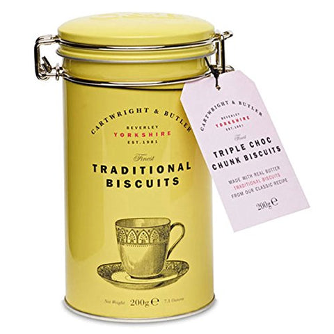 Cartwright & Butler Triple Choc Chunk Biscuits in Tin - 7.05oz