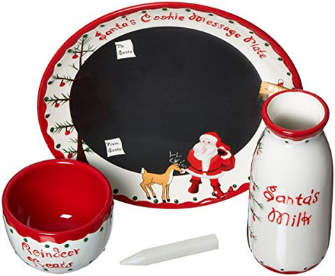 Santa's Message Plate Set