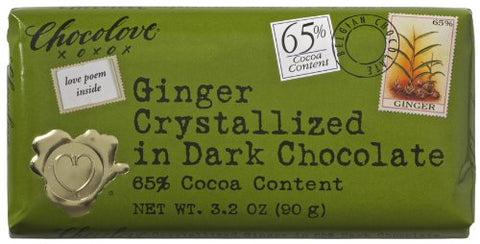 Ginger in Rich Dark Chocolate Bar, 3.2 oz