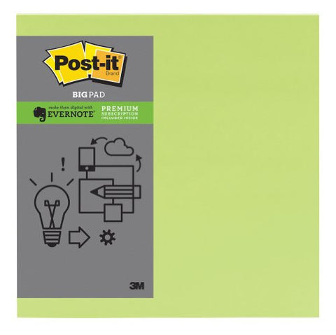 Big Pads - Evernote Limeade 11 in x 11 in 30shts/pd