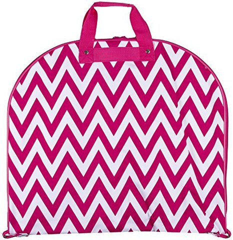 Pink Chevron Print Wholesale Garment Bag (40-inch)
