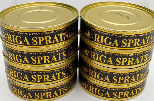 Smoked Latvian Sprats, 5.6 oz