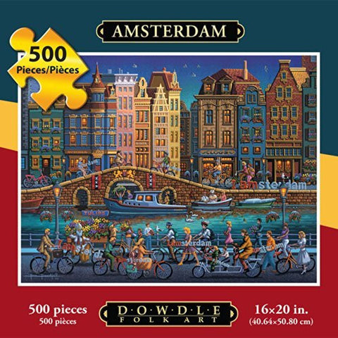 Amsterdam 500 Pieces Box Puzzles, 16x20 inch