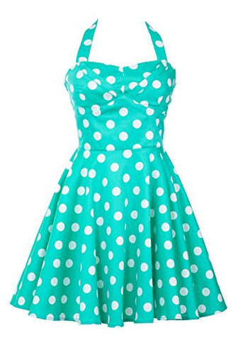 Ixia, Full Skirt Cotton Sateen Dress with ADJ Band & Pleated Bust, Mint, Large