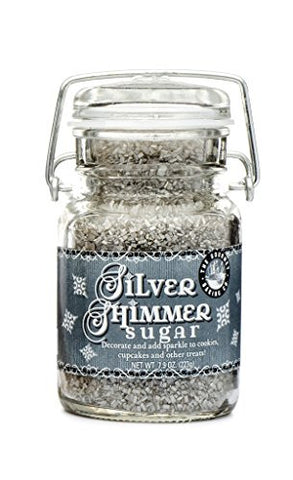 Silver Shimmer Sugar 7.9 oz. jar