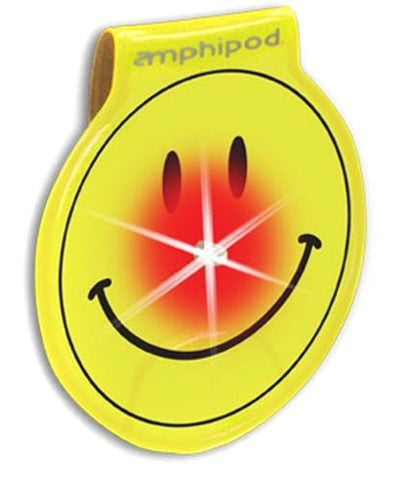 Vizlet LED Wearable Reflector - Single - Yellow Smiley