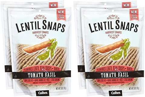 Harvest Snaps Lentil Crisps, Tomato Basil, 3 oz