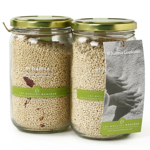 Les Moulins Mahjoub (Tunisia): M'hamsa Cous Cous, 500g Jar