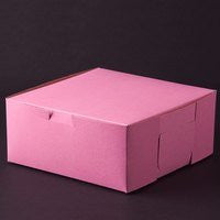 Pink 10"x10"x5" Bakery Box