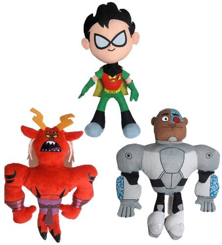 Teen Titans Go! - Plush Assortment (3-92416 Robin, 3-92417 Cyborg, 2-92421 Trigon)