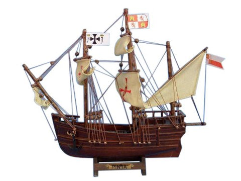 Wooden Pinta Model Ship 12 in