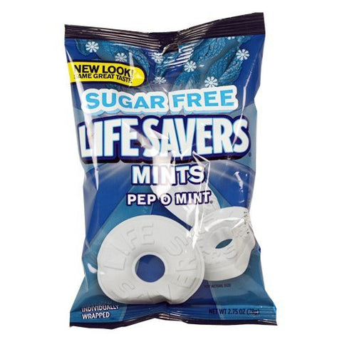 Life Savers Pep O Mint Hard Candy Sugar Free 2.75 Oz