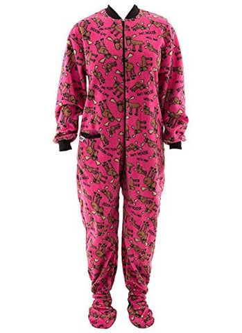 Lazy One Don't Moose With Me - 720, Footeez - Adult Girl, XL