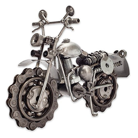 Recycle Metal Art Collections, Rough Rider Motorcycle, 7.5 inches x 3 inches x 5.5 inches