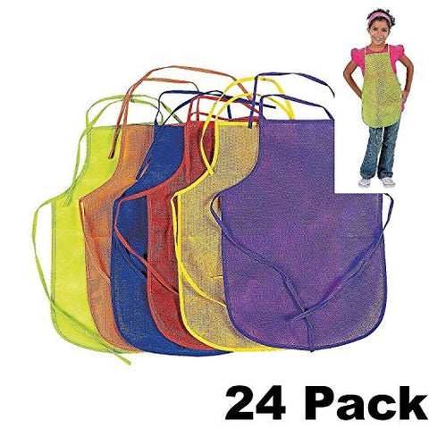 Child's Childrens Aprons Painting Artist Baking Classroom 12 Pk