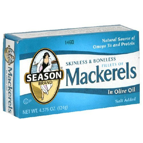 Fillets Of Mackerel in Olive Oil 4.375 OZ (Pack of 6)