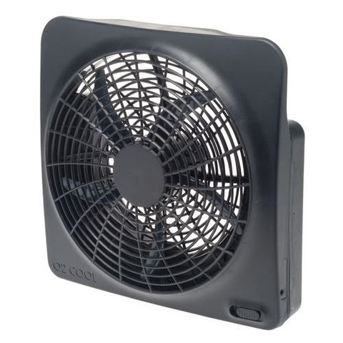 10” Portable Fan - with AC Adapter, Black