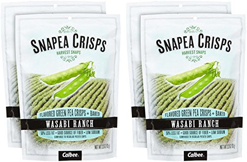 Calbee Baked Snapea, Wasabi Ranch, 3.3 Ounce (Pack of 4)