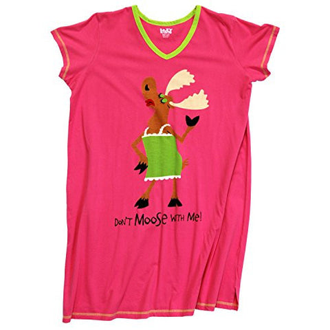 Lazy One Don't Moose With Me - 720, Nightshirt, L - XL