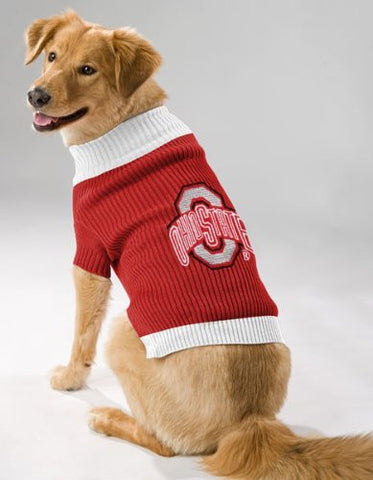 Ohio State Buckeyes Dog Sweater, large