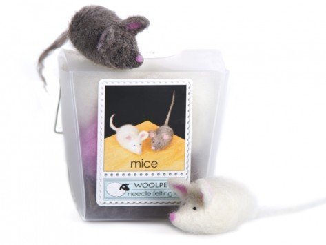 Mice Wool Needle Felting Craft Kit